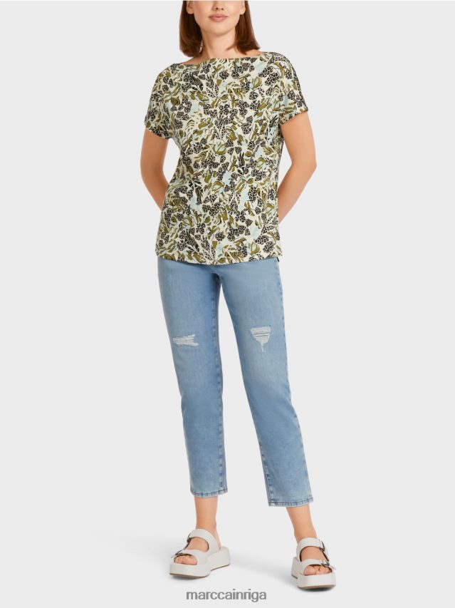 apģērbs mīksts jumta logs VRBHXD1424 Marc Cain t-krekls ar saīsinātām kimono piedurknēm