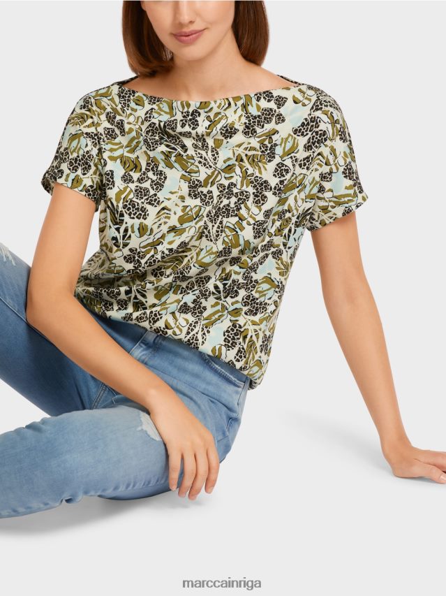 apģērbs mīksts jumta logs VRBHXD1424 Marc Cain t-krekls ar saīsinātām kimono piedurknēm