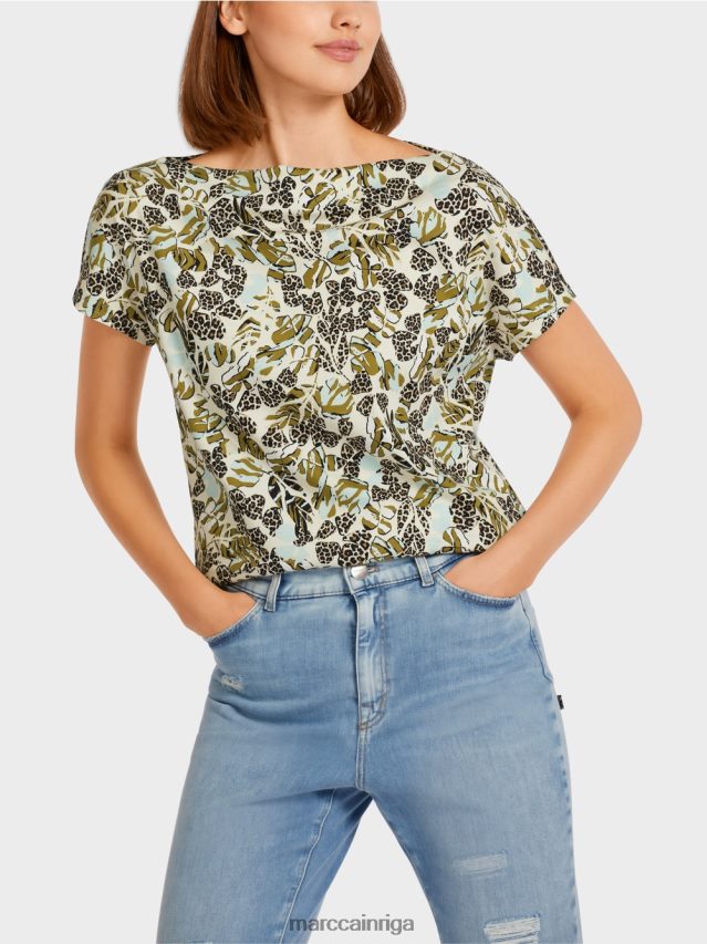 apģērbs mīksts jumta logs VRBHXD1424 Marc Cain t-krekls ar saīsinātām kimono piedurknēm