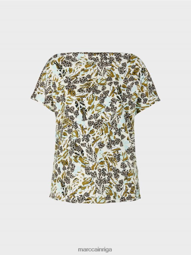 apģērbs mīksts jumta logs VRBHXD1424 Marc Cain t-krekls ar saīsinātām kimono piedurknēm