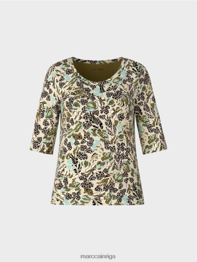 apģērbs mīksts jumta logs VRBHXD1427 Marc Cain apdrukāts krekls