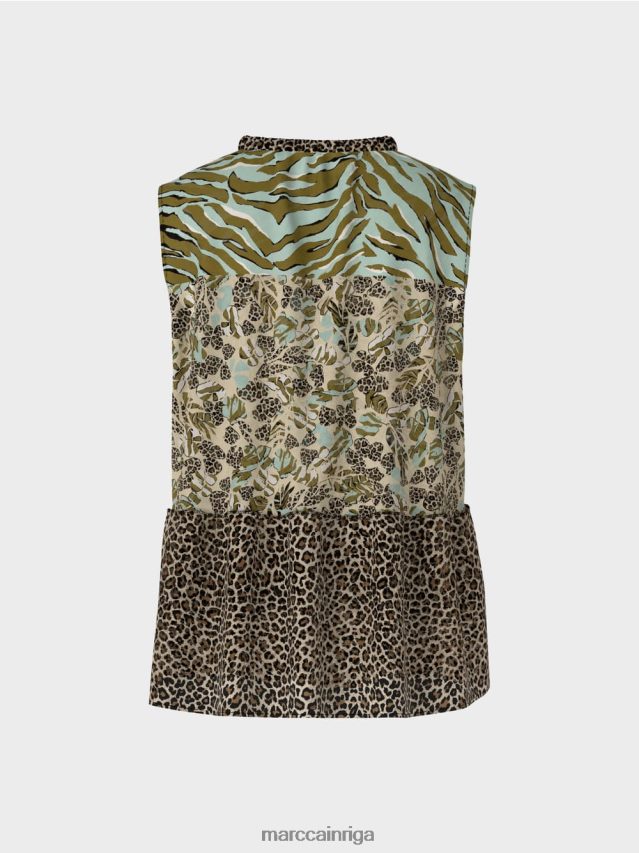 apģērbs mīksts jumta logs VRBHXD1429 Marc Cain daudzpakāpju tops bez piedurknēm