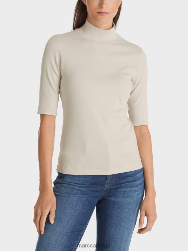 apģērbs mīksts mēness klints VRBHXD1312 Marc Cain krekls ar stāvapkakli un 3/4 piedurknēm