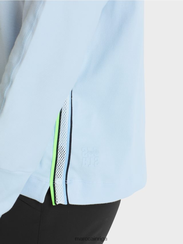 apģērbs mīksts pulveris zils VRBHXD1299 Marc Cain kimono formas t-krekls