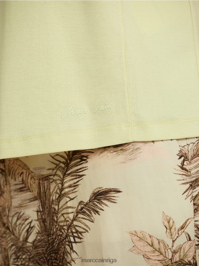 apģērbs maiga elpa VRBHXD1415 Marc Cain tops ar mežģīņu apdari