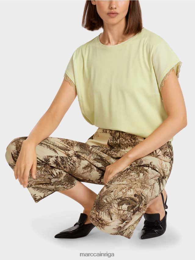 apģērbs maiga elpa VRBHXD1415 Marc Cain tops ar mežģīņu apdari