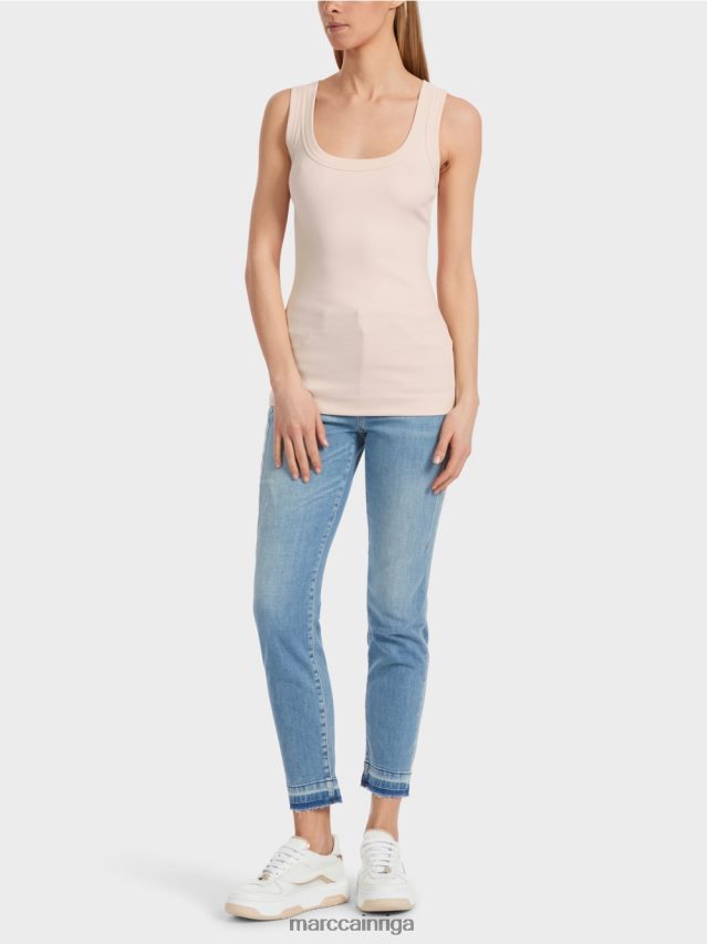 apģērbs mandeļu zieds VRBHXD1235 Marc Cain kokvilnas rievotu tops bez piedurknēm