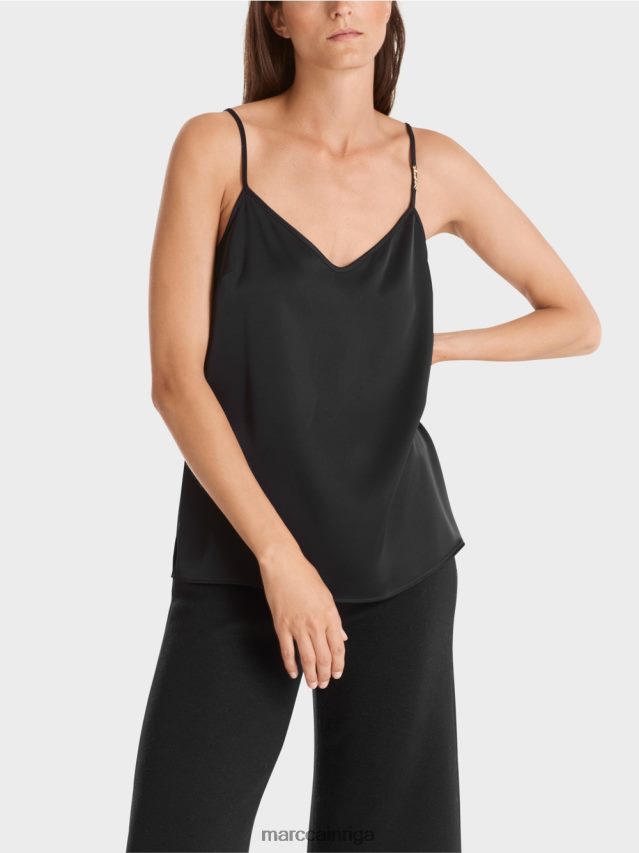 apģērbs melns VRBHXD1248 Marc Cain augšdaļa ar slaidu ķēdi