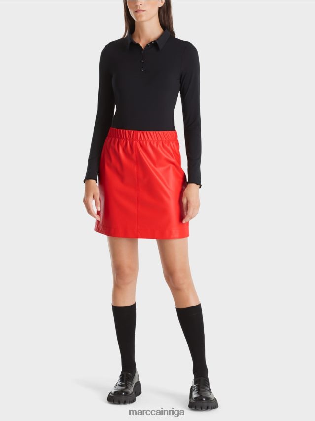 apģērbs melns VRBHXD1270 Marc Cain polo krekls rievotā džersija