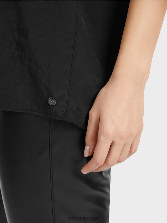 apģērbs melns VRBHXD1340 Marc Cain viegls tops bez piedurknēm