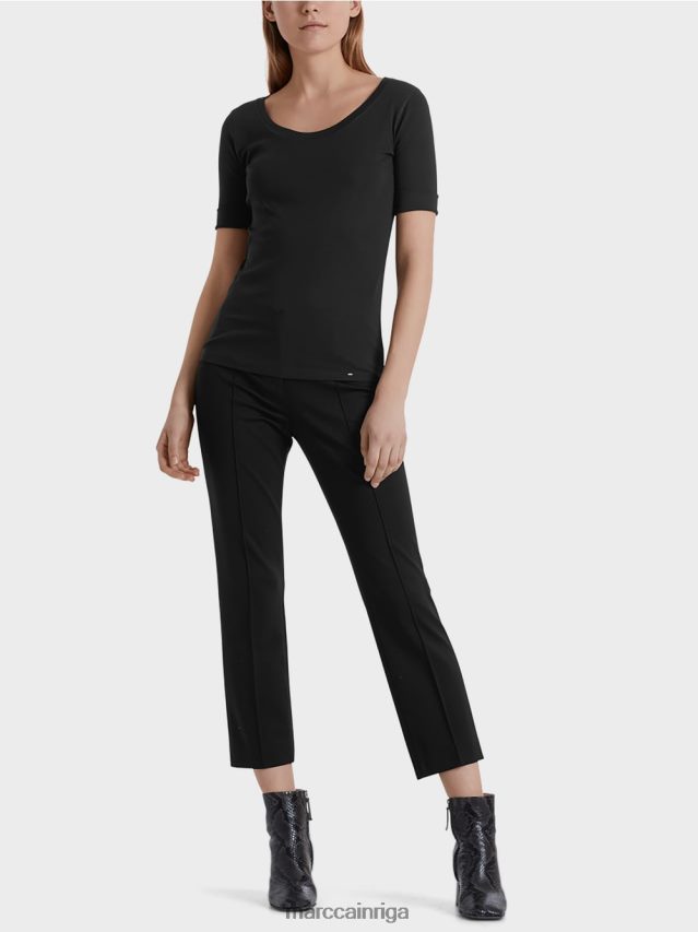 apģērbs melns VRBHXD1479 Marc Cain augstas kvalitātes pamata krekls