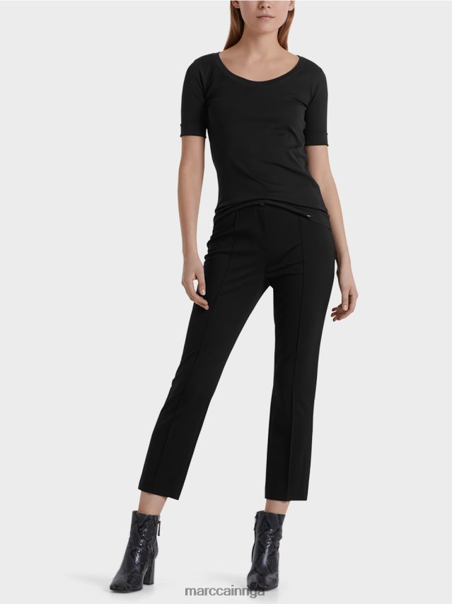 apģērbs melns VRBHXD1479 Marc Cain augstas kvalitātes pamata krekls