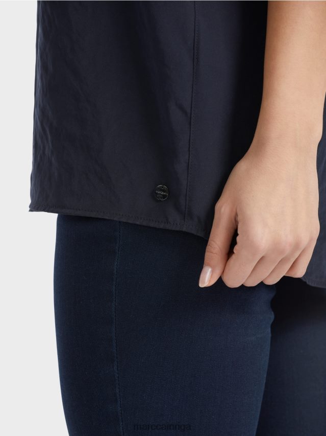 apģērbs pusnakts zils VRBHXD1343 Marc Cain viegls tops bez piedurknēm