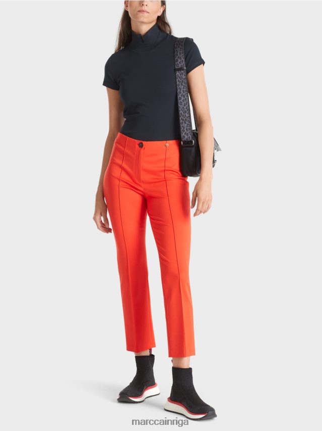 apģērbs pusnakts zils VRBHXD1346 Marc Cain t-krekls ar augstu kakla izgriezumu