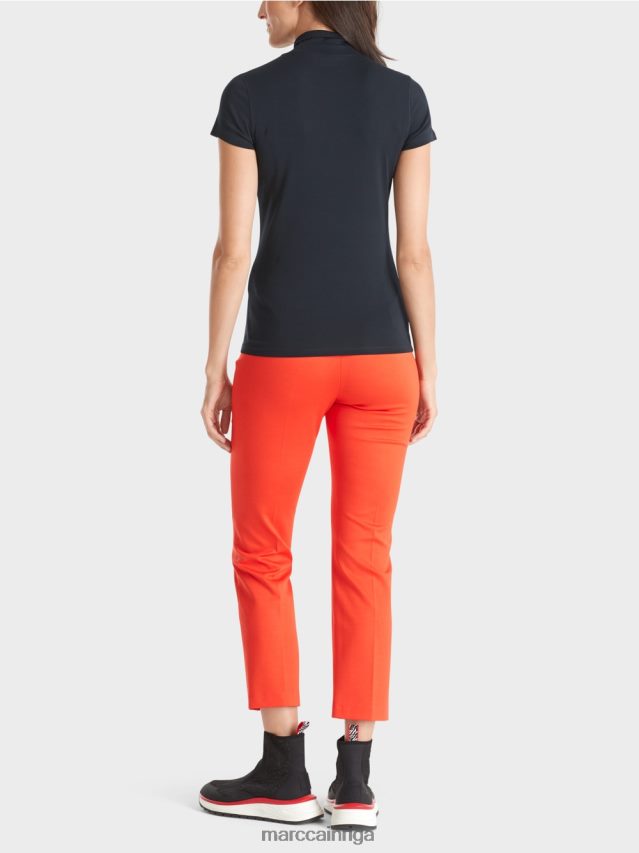 apģērbs pusnakts zils VRBHXD1346 Marc Cain t-krekls ar augstu kakla izgriezumu