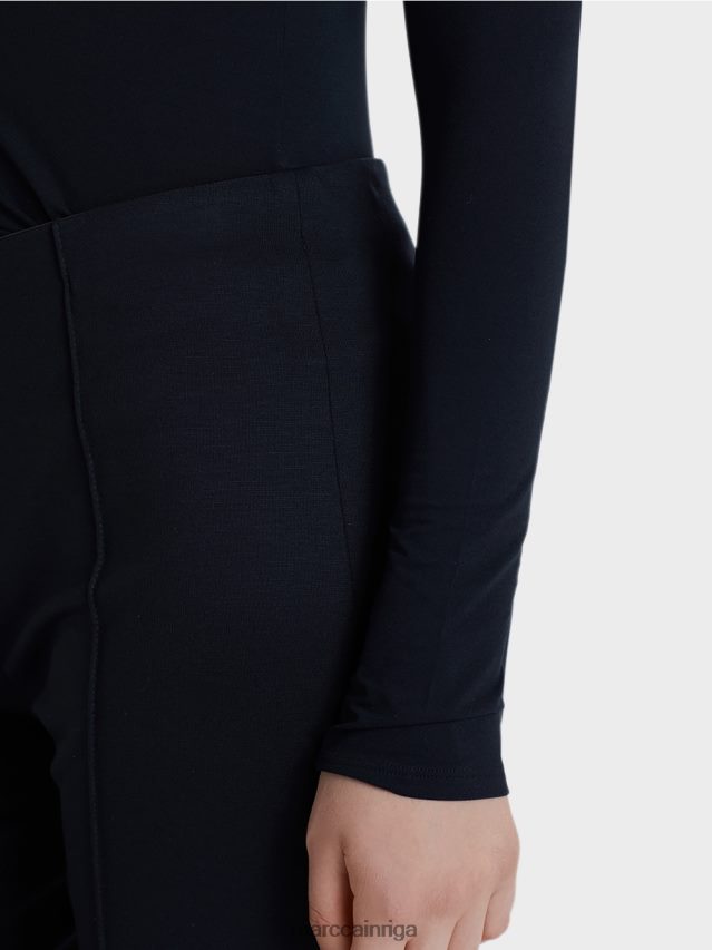 apģērbs pusnakts zils VRBHXD1482 Marc Cain smalks džemperis ar apkakli