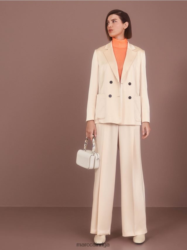 apģērbs spilgti koraļļi VRBHXD1279 Marc Cain rievota dizaina t-krekls