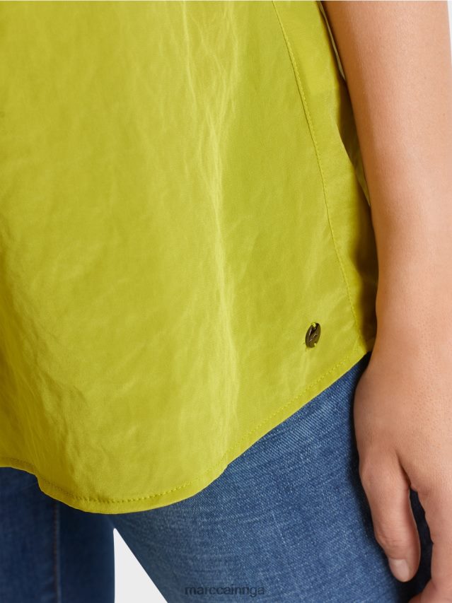 apģērbs spilgti olīvzaļš VRBHXD1348 Marc Cain viegls tops bez piedurknēm