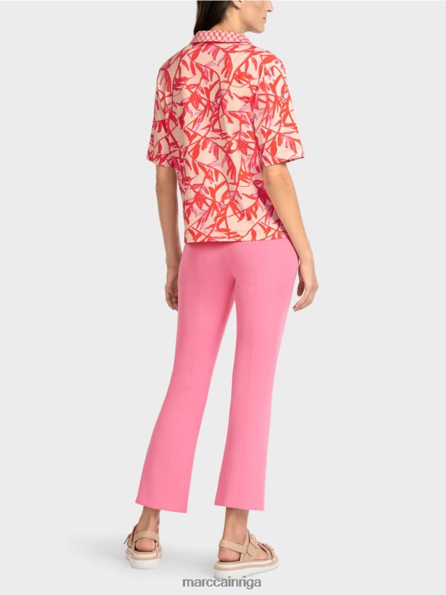 apģērbs spilgts iedegums VRBHXD1421 Marc Cain polo krekls ar raksta maisījumu