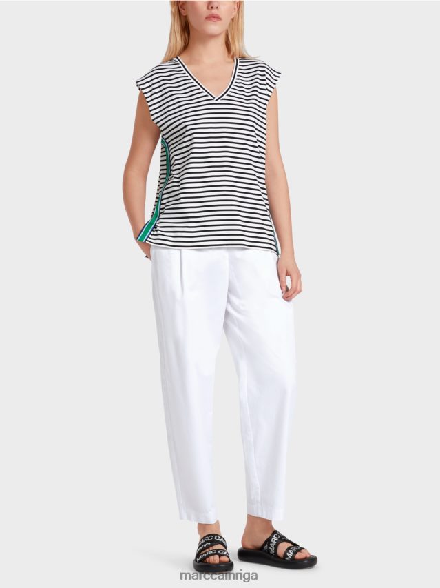 apģērbs svītra VRBHXD1357 Marc Cain ikdienišķs svītrains krekls