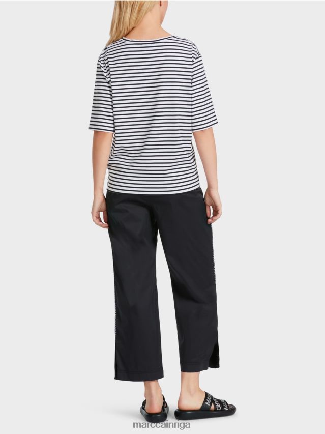 apģērbs svītra VRBHXD1362 Marc Cain t-krekls ar uzrakstu