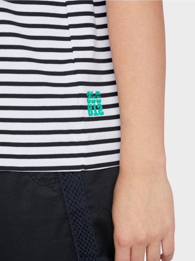 apģērbs svītra VRBHXD1362 Marc Cain t-krekls ar uzrakstu