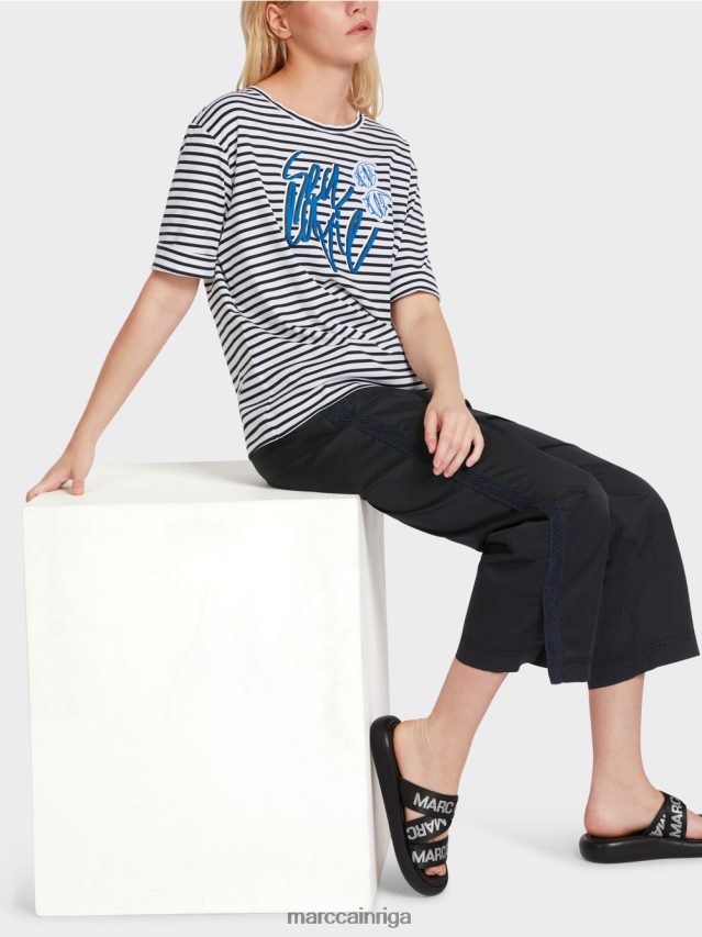 apģērbs svītra VRBHXD1362 Marc Cain t-krekls ar uzrakstu