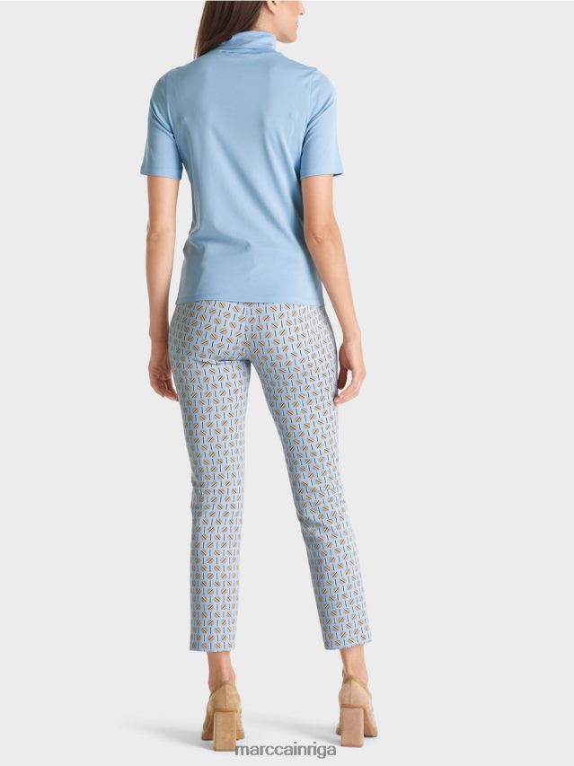 apģērbs tumšas vasaras debesis VRBHXD1283 Marc Cain t-krekls ar izliektu kakla izgriezumu