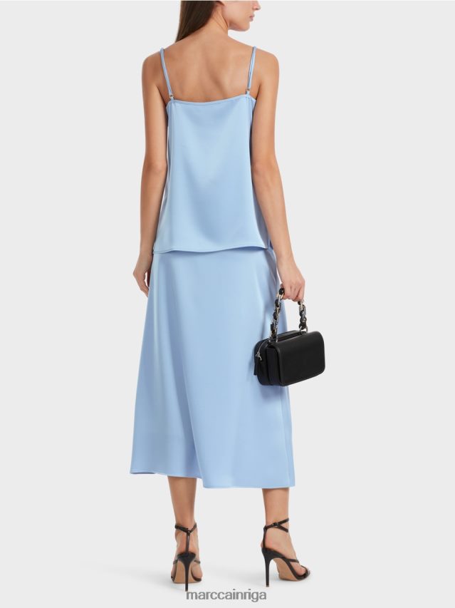 apģērbs tumšas vasaras debesis VRBHXD1289 Marc Cain augšdaļa ar slaidu ķēdi