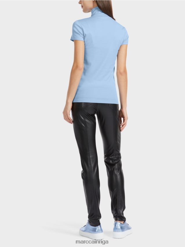 apģērbs tumšas vasaras debesis VRBHXD1334 Marc Cain t-krekls ar augstu kakla izgriezumu