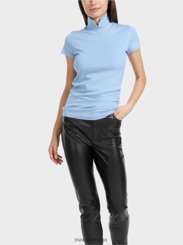 apģērbs tumšas vasaras debesis VRBHXD1334 Marc Cain t-krekls ar augstu kakla izgriezumu