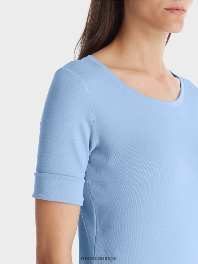 apģērbs tumšas vasaras debesis VRBHXD1335 Marc Cain t-krekls ar 3/4 garuma piedurknēm