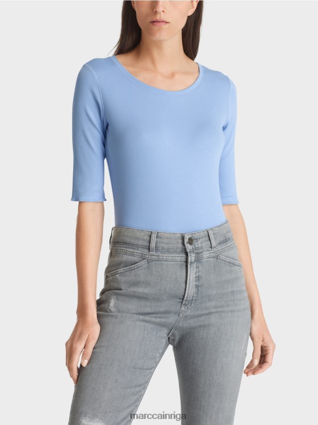 apģērbs tumšas vasaras debesis VRBHXD1335 Marc Cain t-krekls ar 3/4 garuma piedurknēm