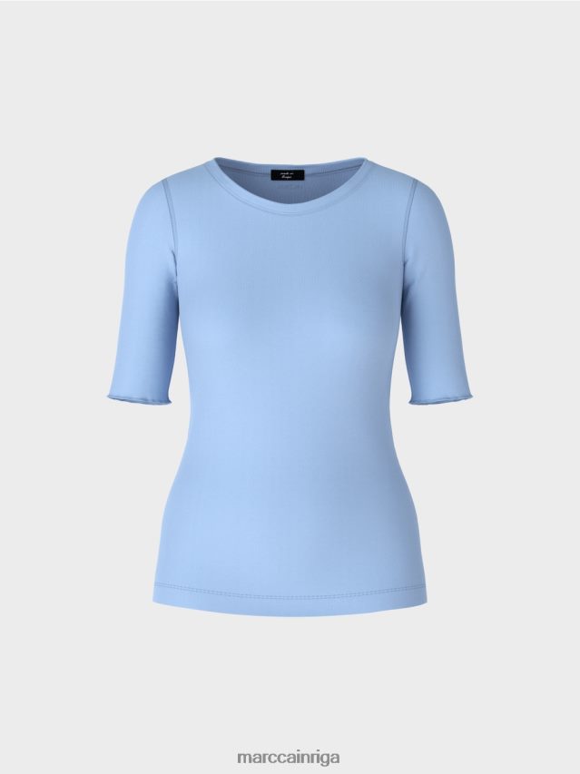 apģērbs tumšas vasaras debesis VRBHXD1335 Marc Cain t-krekls ar 3/4 garuma piedurknēm