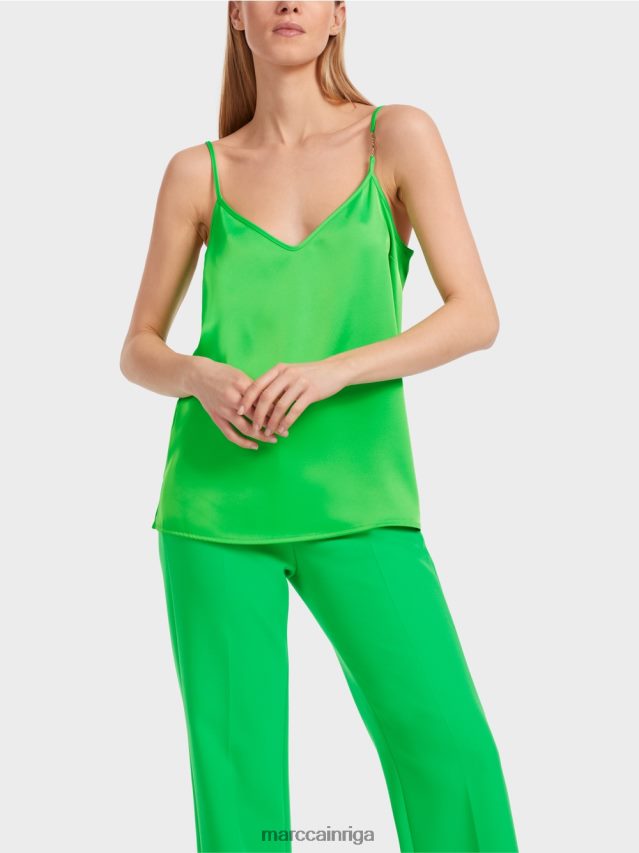 apģērbs tumši ābolu zaļš VRBHXD1246 Marc Cain augšdaļa ar slaidu ķēdi