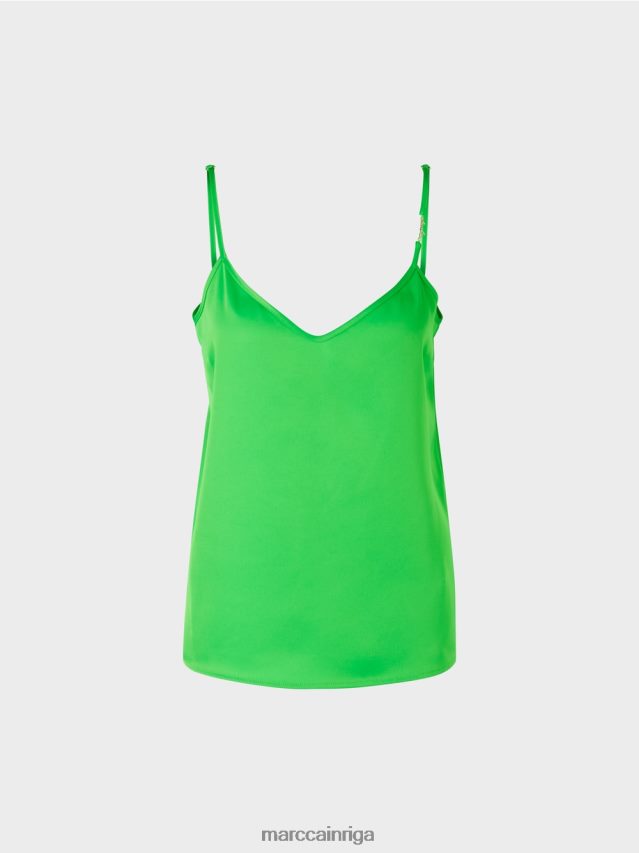 apģērbs tumši ābolu zaļš VRBHXD1246 Marc Cain augšdaļa ar slaidu ķēdi