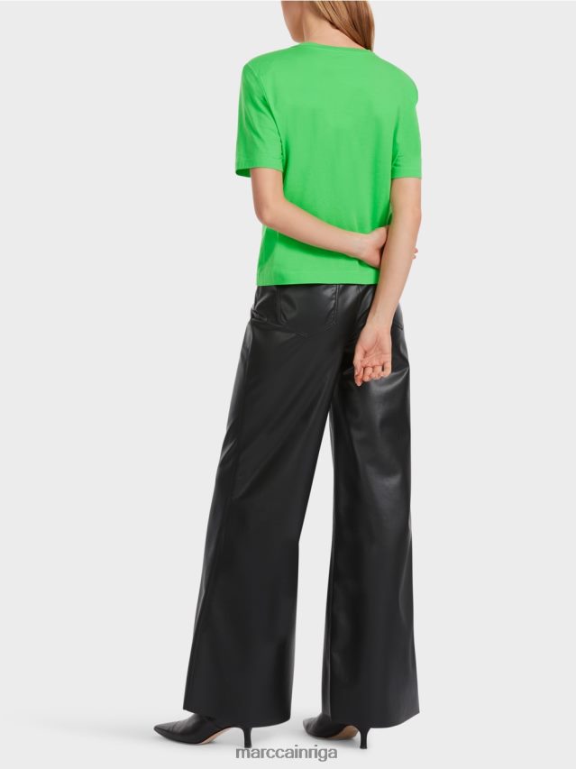 apģērbs tumši ābolu zaļš VRBHXD1249 Marc Cain t-krekls kastes griezumā