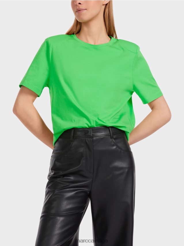 apģērbs tumši ābolu zaļš VRBHXD1249 Marc Cain t-krekls kastes griezumā