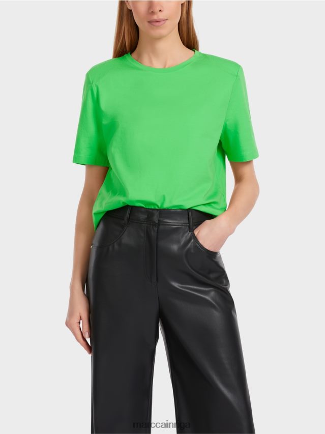 apģērbs tumši ābolu zaļš VRBHXD1249 Marc Cain t-krekls kastes griezumā