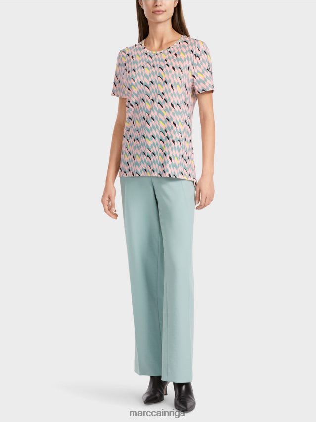 apģērbs tumši debeszils VRBHXD1314 Marc Cain t-krekls ar grafisku dizainu