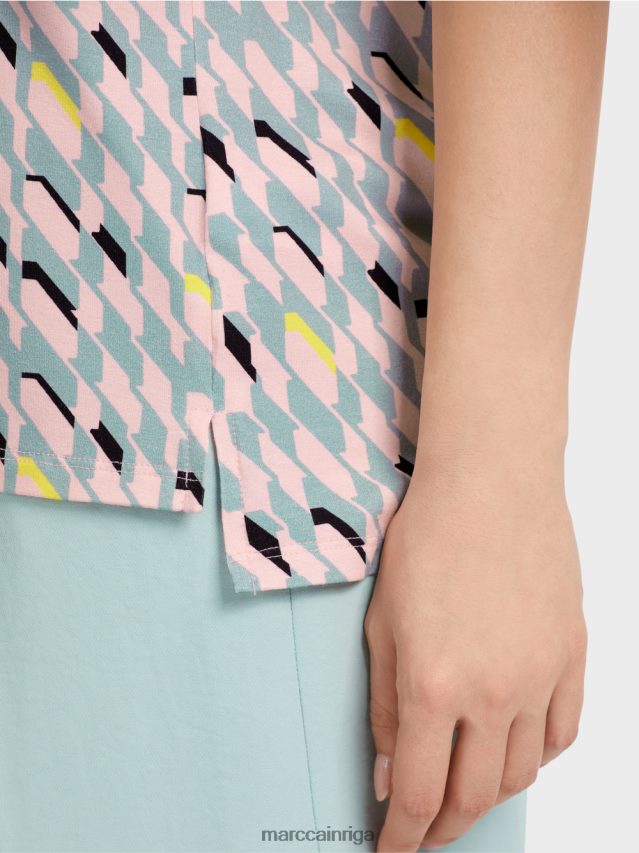 apģērbs tumši debeszils VRBHXD1314 Marc Cain t-krekls ar grafisku dizainu