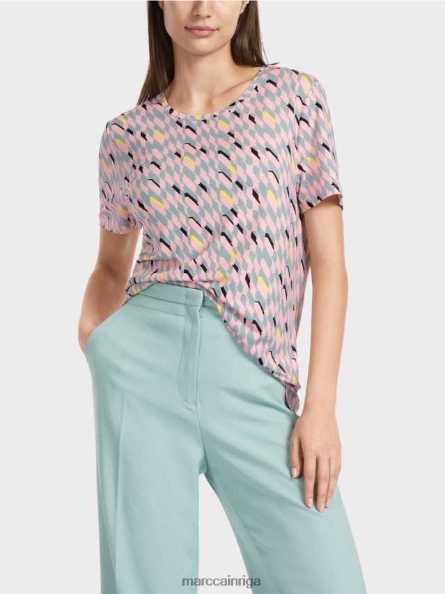 apģērbs tumši debeszils VRBHXD1314 Marc Cain t-krekls ar grafisku dizainu