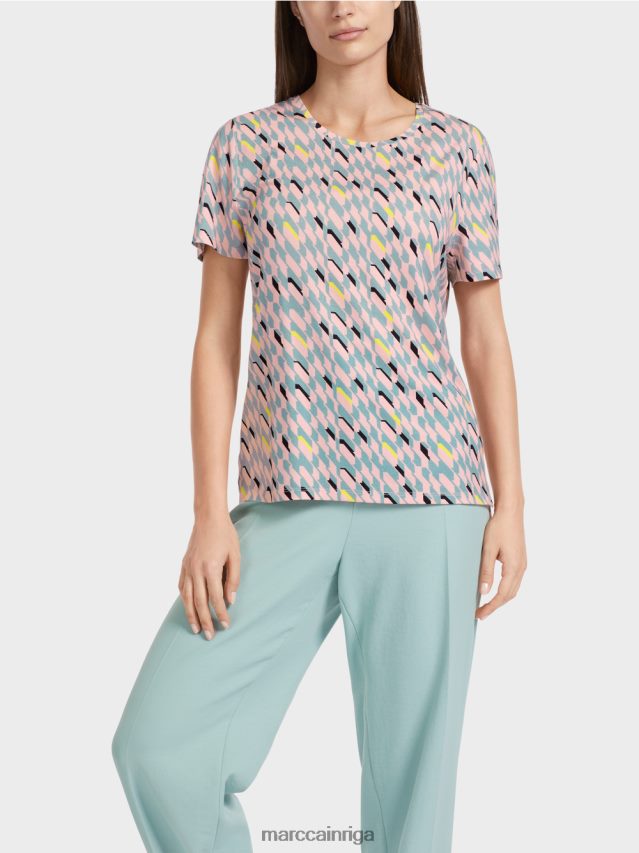 apģērbs tumši debeszils VRBHXD1314 Marc Cain t-krekls ar grafisku dizainu