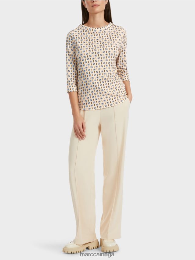 apģērbs tumšs krēms VRBHXD1280 Marc Cain t-krekls ar grafisku dizainu