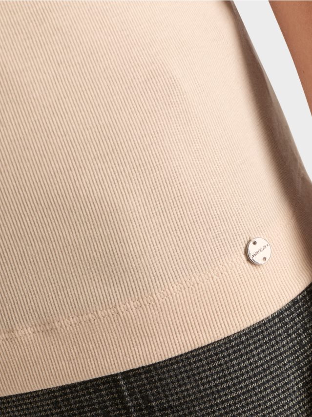 apģērbs tumšs krēms VRBHXD1339 Marc Cain t-krekls ar 3/4 garuma piedurknēm