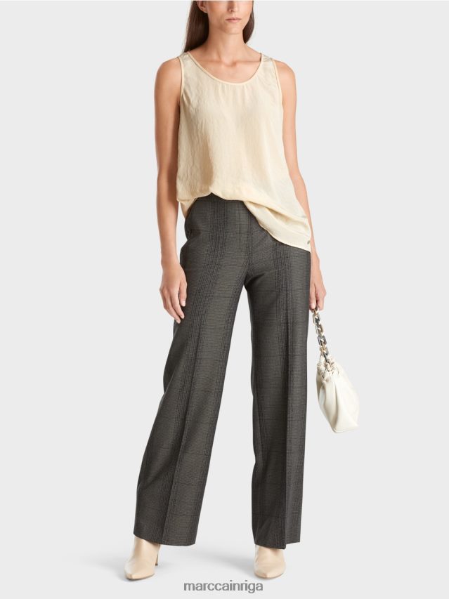 apģērbs tumšs krēms VRBHXD1353 Marc Cain viegls tops bez piedurknēm