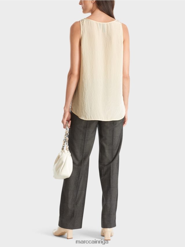 apģērbs tumšs krēms VRBHXD1353 Marc Cain viegls tops bez piedurknēm