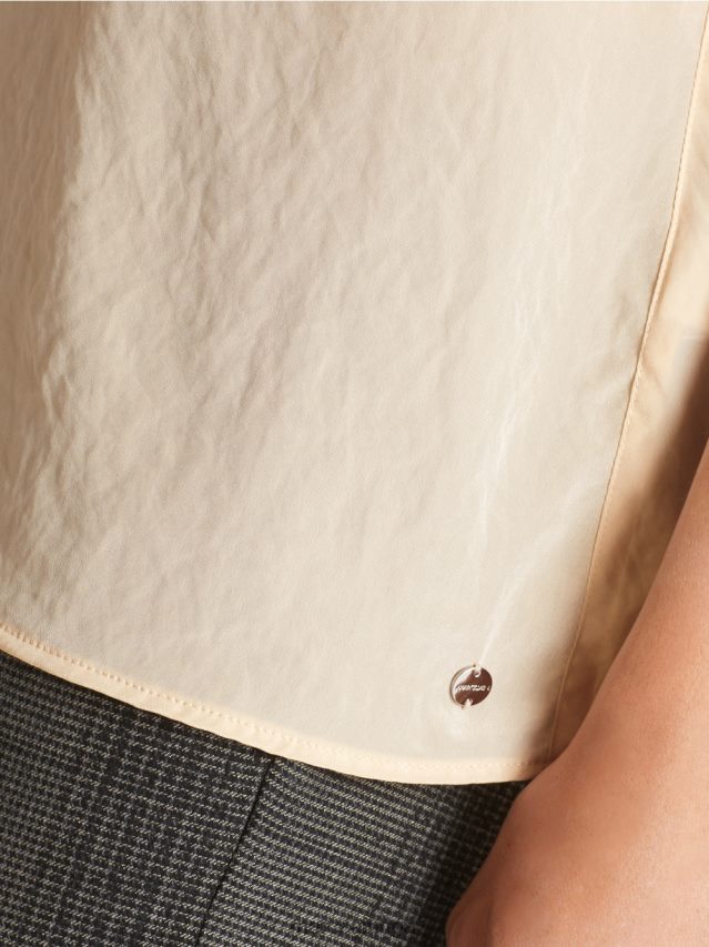 apģērbs tumšs krēms VRBHXD1353 Marc Cain viegls tops bez piedurknēm