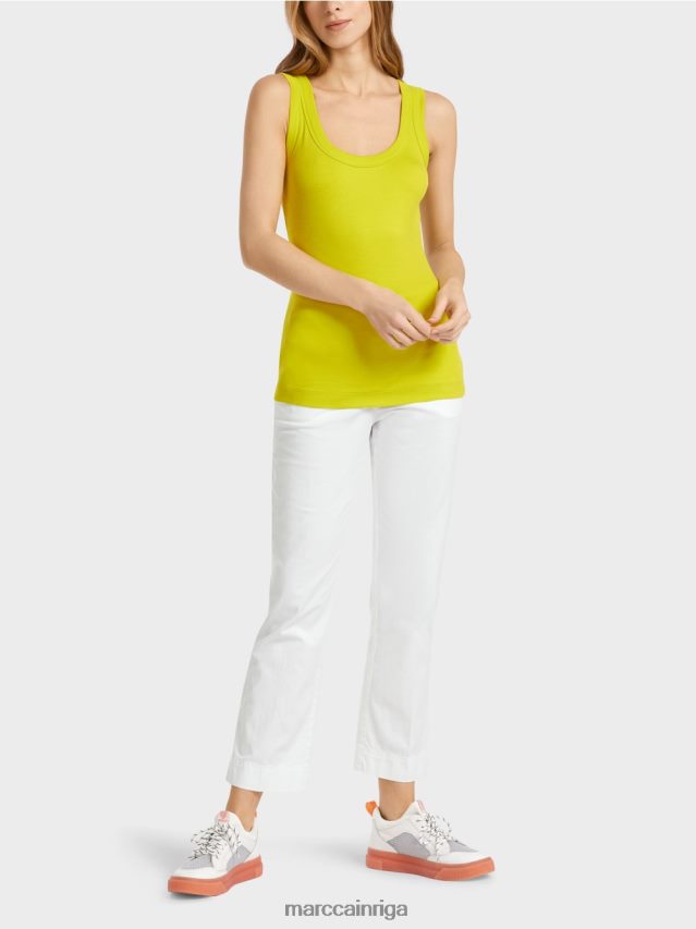 apģērbs viegla limeade VRBHXD1387 Marc Cain tvertnes augšdaļa ar platām lencēm