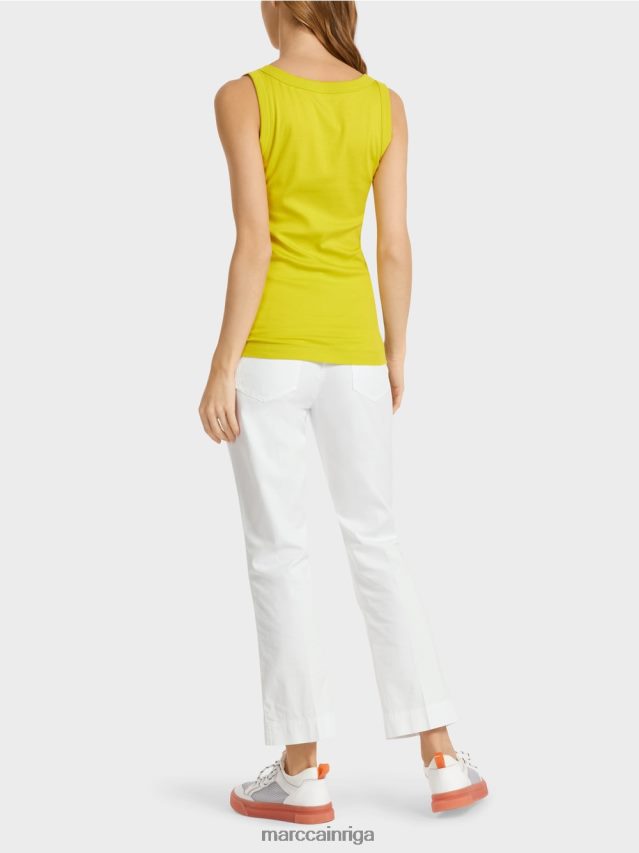 apģērbs viegla limeade VRBHXD1387 Marc Cain tvertnes augšdaļa ar platām lencēm